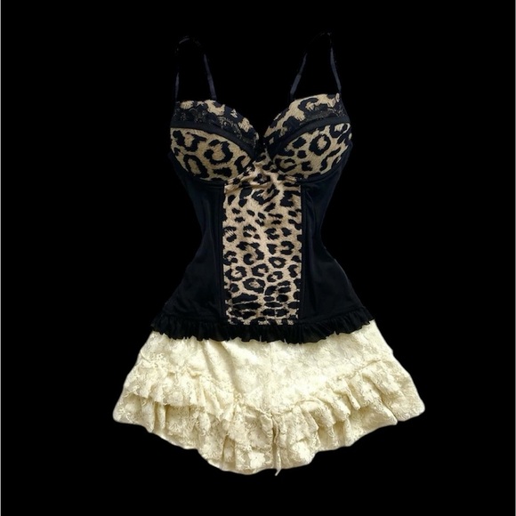 Y2k cheetah print corset top - Picture 2 of 3
